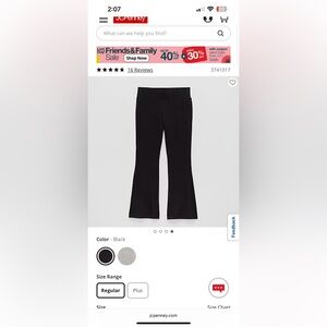 Kids Black Flared Leggings